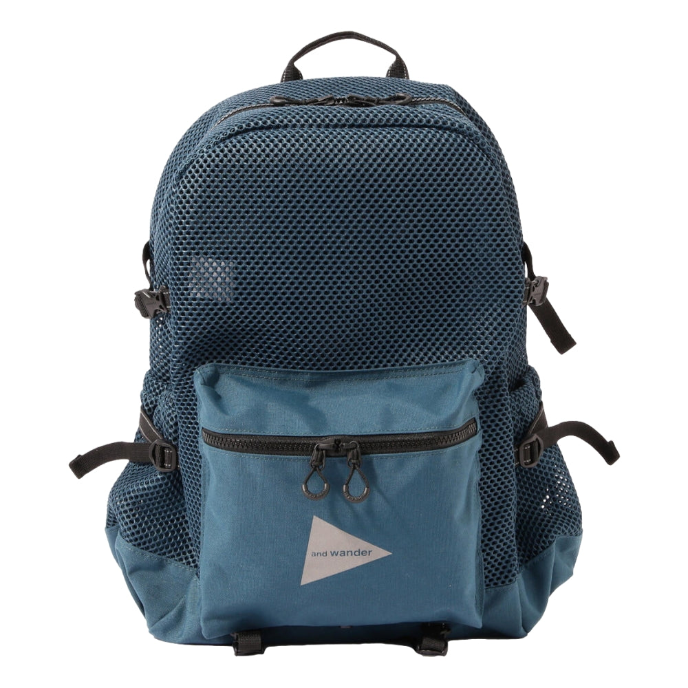 AND WANDER 3D MESH BACKPACK-BLUE