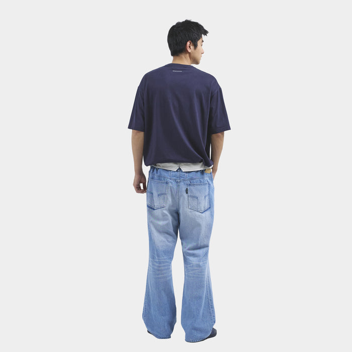 MEANSWHILE ABRACT PHOTOGRAPHT TEE-OFF WHITE