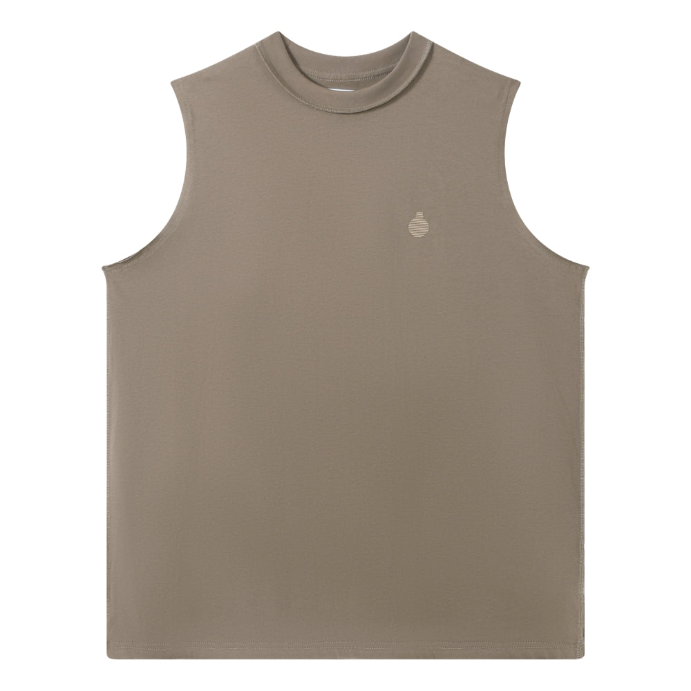 OPEN DIALOGUE BASIC VEST-BROWN