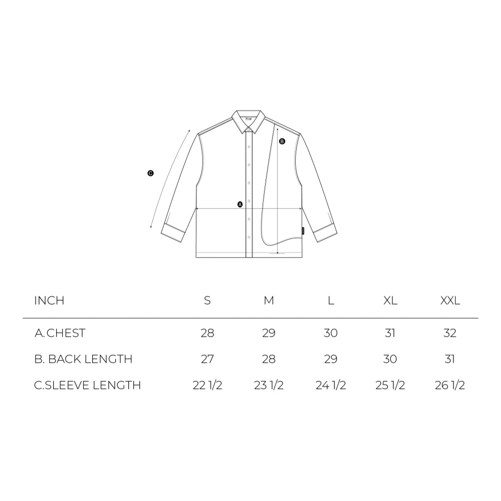 NINE POINT NINE COVE PATCH POCKET L/S SHIRT-LIGHT GREY