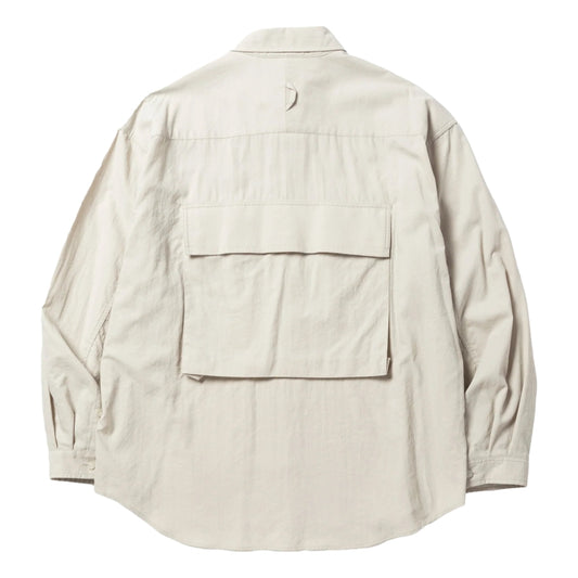 MEANSWHILE CRISP TUSSAH LUGGAGE SHIRT-OFF WHITE