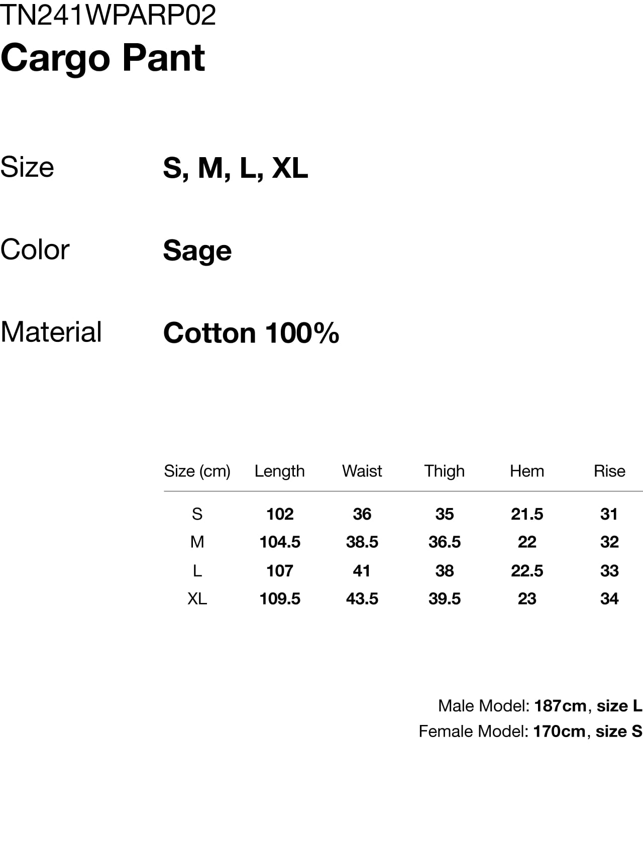 THIS IS NEVER THAT CARGO PANT-Sage