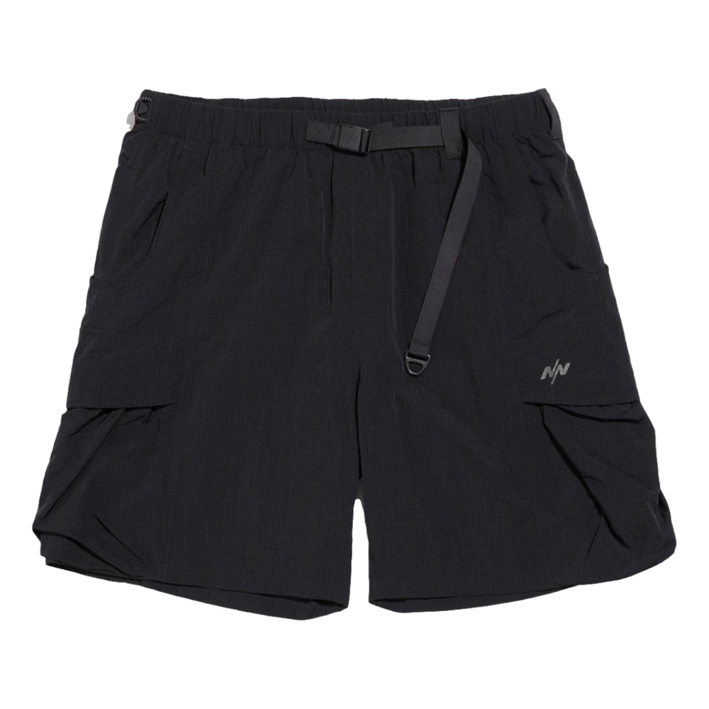 NINE POINT NINE ELEMENT 3D POCKET RIPSTOP SHORTS-BLACK