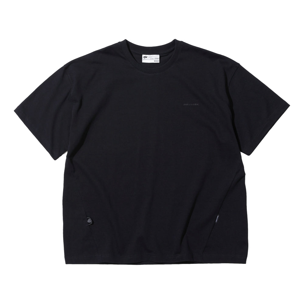 NINE POINT NINE ELEMENT S/S CREW NECK TEE-BLACK