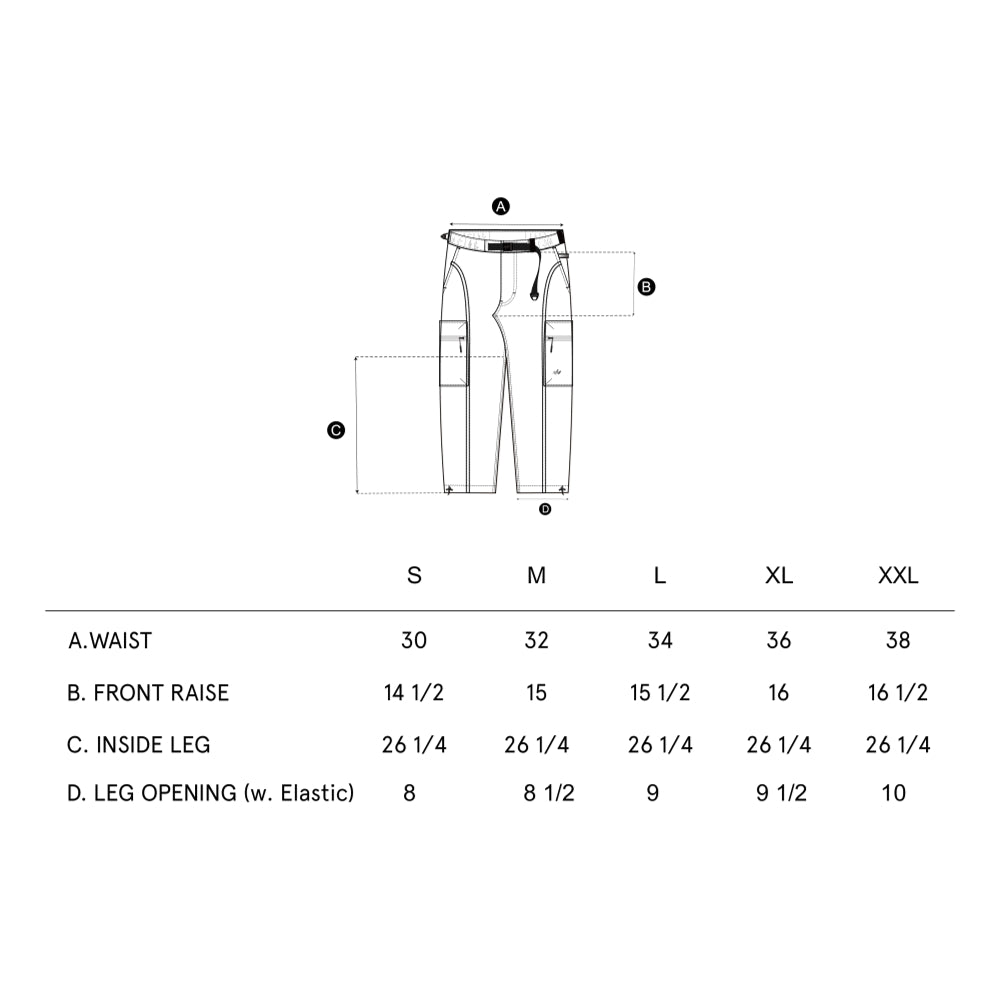NINE POINT NINE ESCAPE T4 WIDE PANTS-WASH GREY