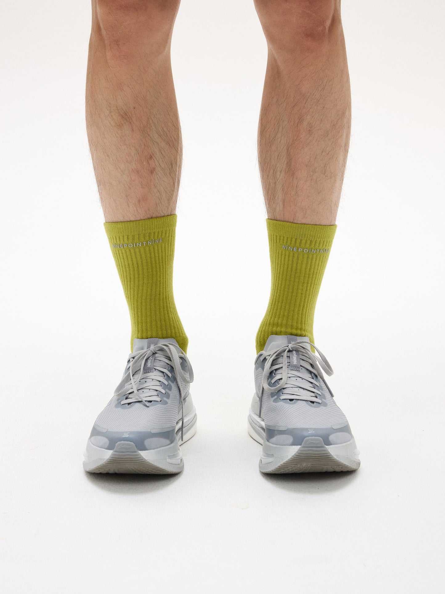NINE POINT NINE ELEMENT COOLMAX REFLECTIVE LOGO SOCKS-FLUORESCENT YELLOW