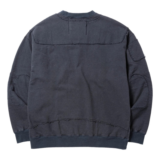 MEANSWHILE FADE PAD SWEATSHIRT-NAVY
