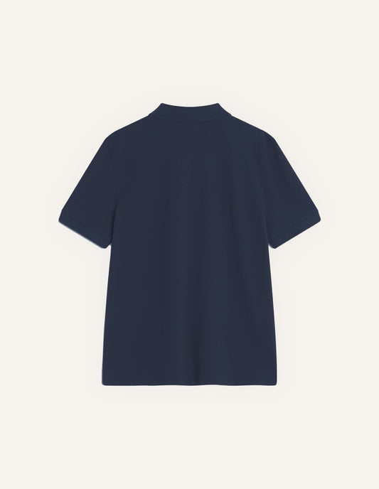 MAISON KITSUNE FOX HEAD REGULAR POLO-CLASSIC NAVY