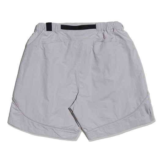 NINE POINT NINE LIGHT CURVE MESH SHORTS-IVORY