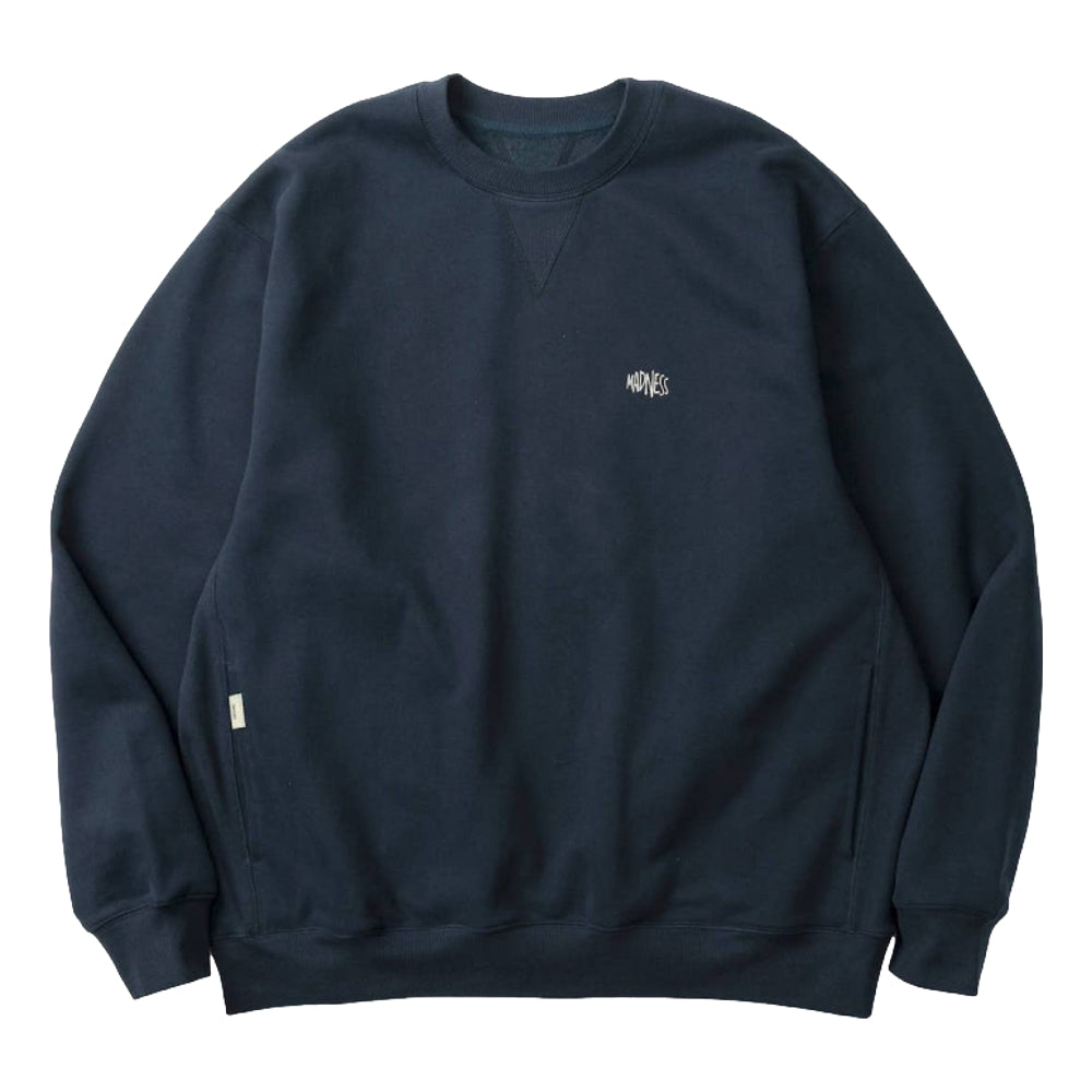 MADNESS MIL-TYPE CREW SWEATER-NAVY – Open Dialogue
