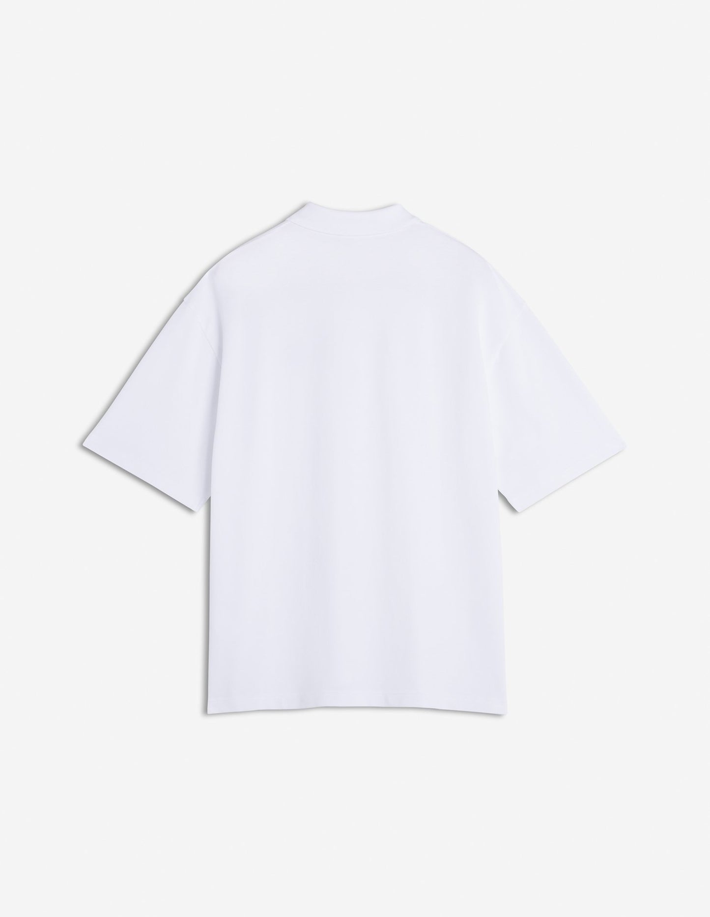 MAISON KITSUNE M BOLD FOX HEAD PATCH OVERSIZE POLO
-WHITE