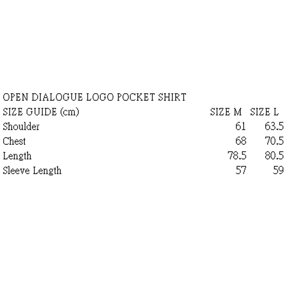 LOGO POCKET SHIRT