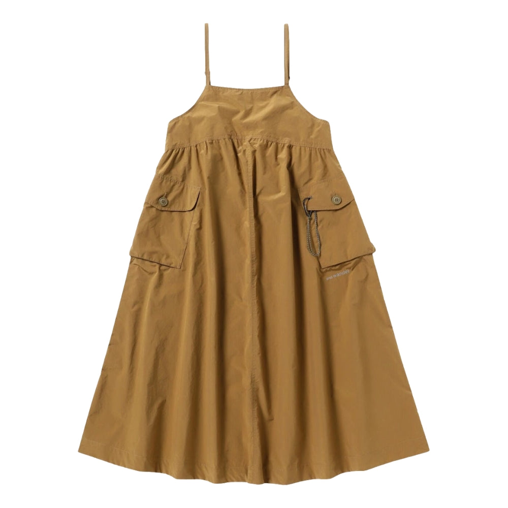 AND WANDER OVERSIZED CARGO DRESS (W)-LIGHT BROWN – Open Dialogue