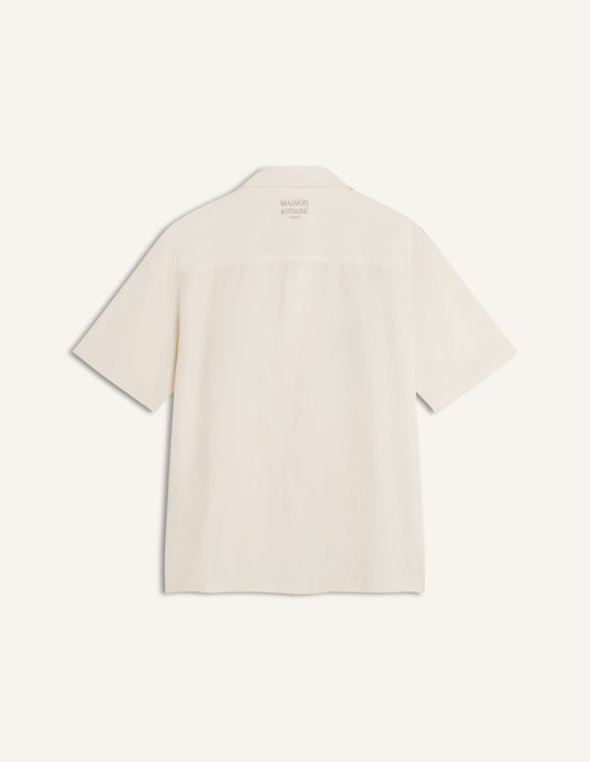 MAISON KITSUNE PARISIAN MONUMENTS RESORT SHIRT-CLAY LATTICE