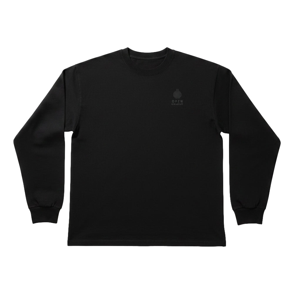OPEN DIALOGUE RAIN LONG TEE-BLACK