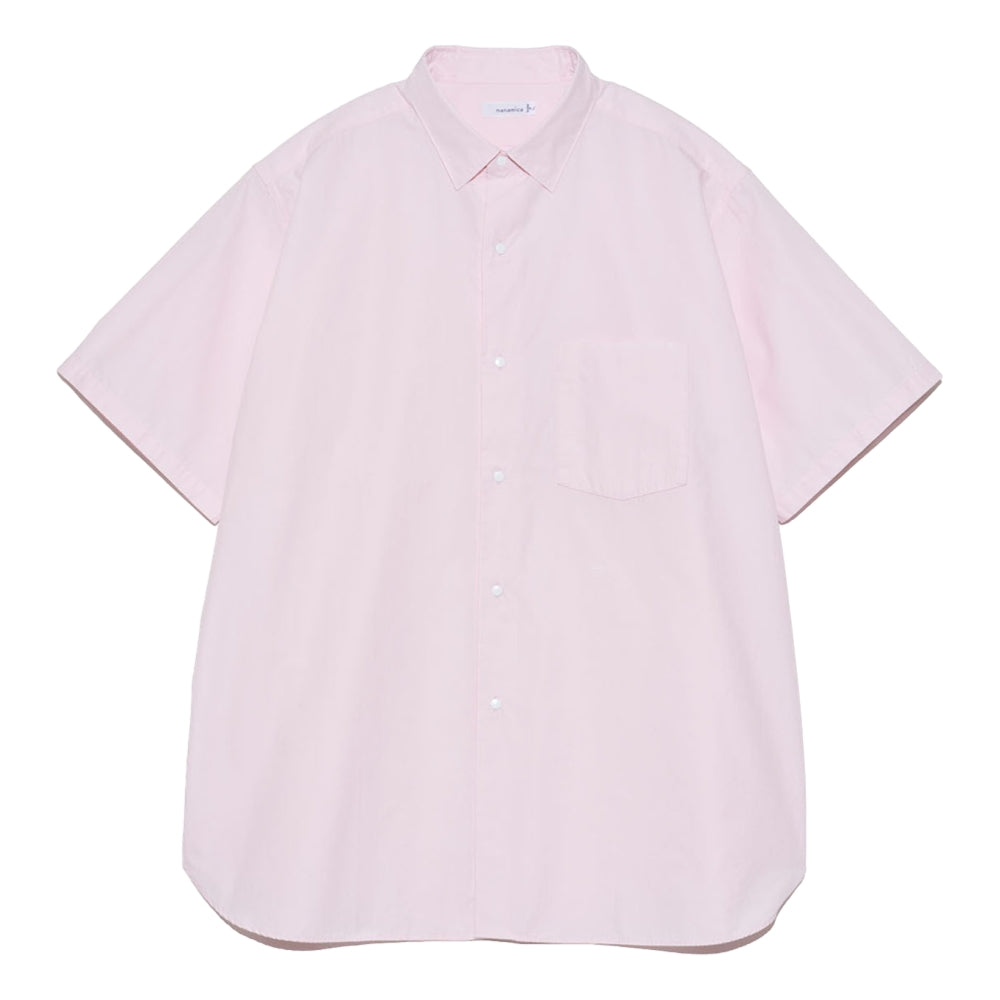 トップス nanamica Regular Collar Wind Shirt Pink Nanamica REGULAR COLLAR WIND S/S SHIRT-PINK – Open Dialogue