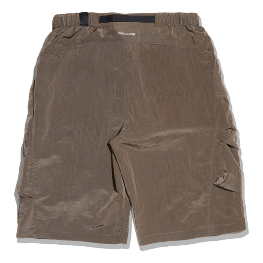 NINE POINT NINE SHOCKWAVE 3D POCKET SHORTS-METALLIC BROWN