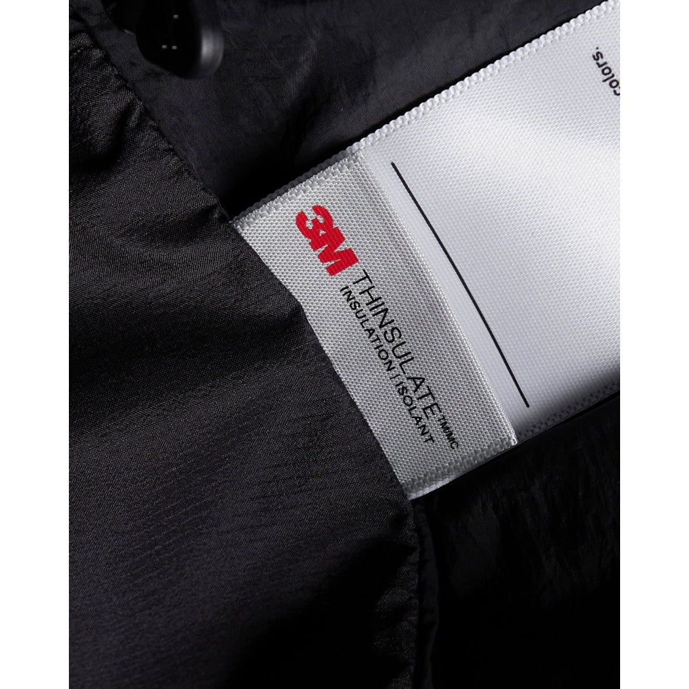 NINE POINT NINE SPRIAL 2IN1 PUFFER JACKET-BLACK