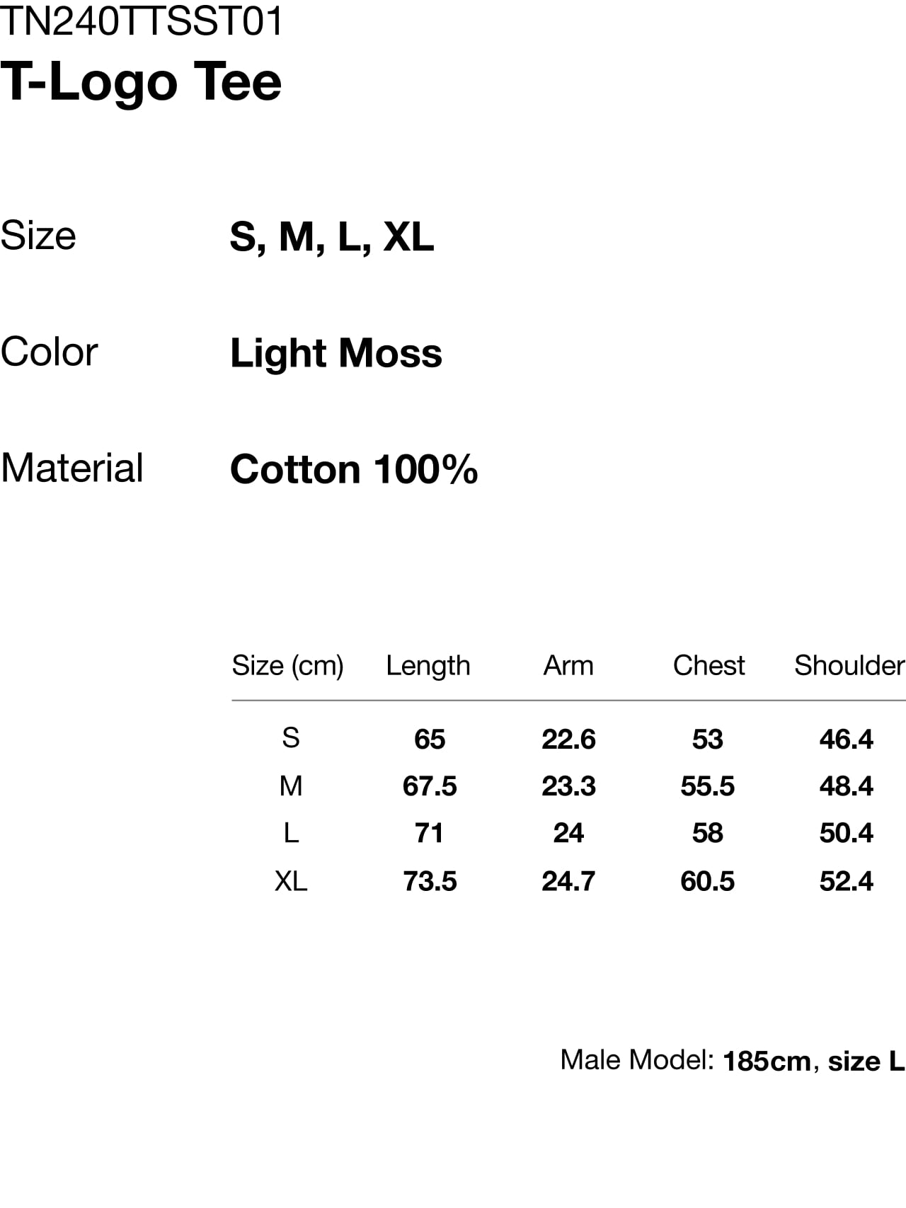 THIS IS NEVER THAT T-LOGO TEE-LIGHT MOSS