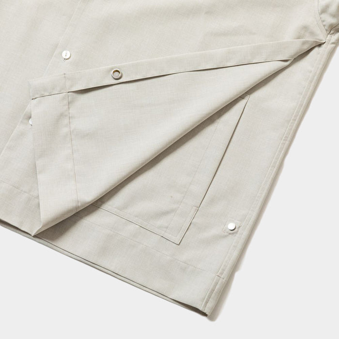 TROPICAL SIDE SLIT OPEN COLLAR SH