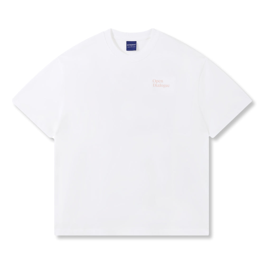 OPEN DIALOGUE VINTAGE VASE TEE-WHITE