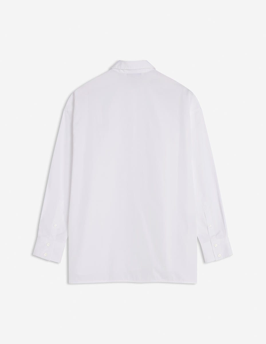 MAISON KITSUNE W BABY FOX CASUAL SHIRT-WHITE