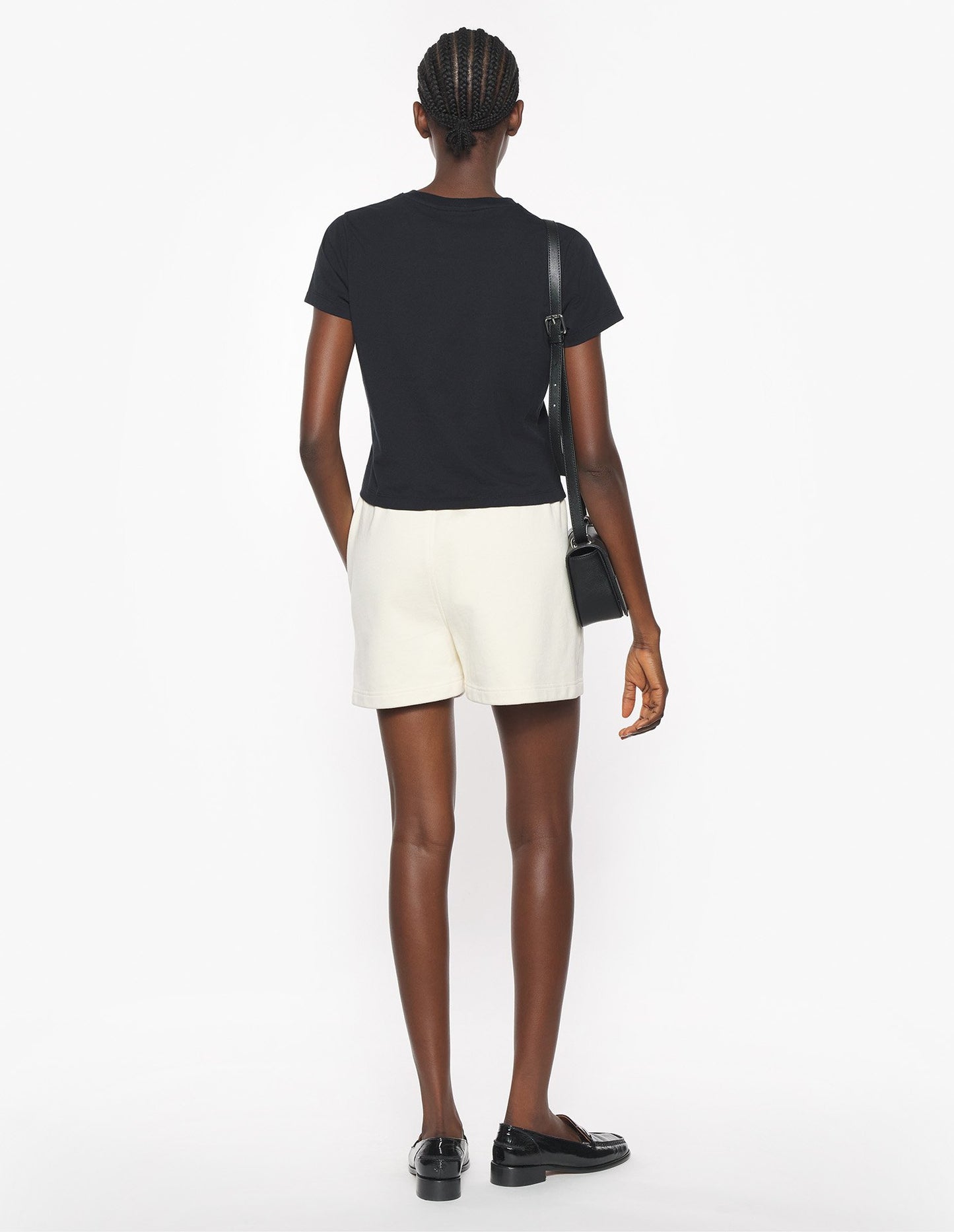 MAISON KITSUNE W BABY FOX PATCH REGULAR JOG SHORTS-MARBLE