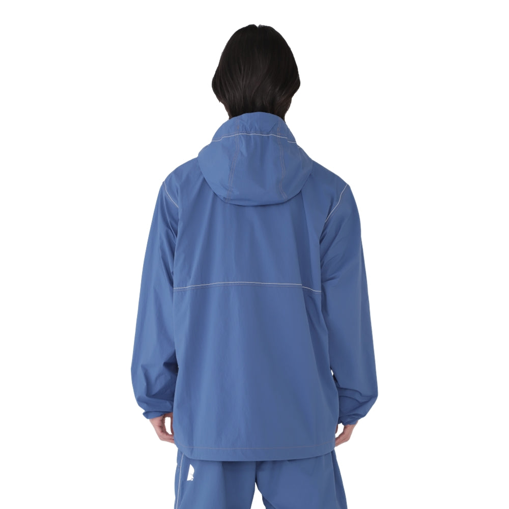 AND WANDER X GRAMICCI BRUSHED NYLON JACKET-BLUE