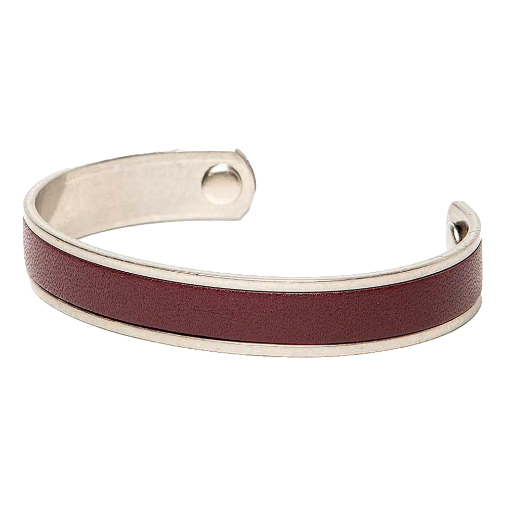 BRASS BRACELET SHRINK LEATHER S
