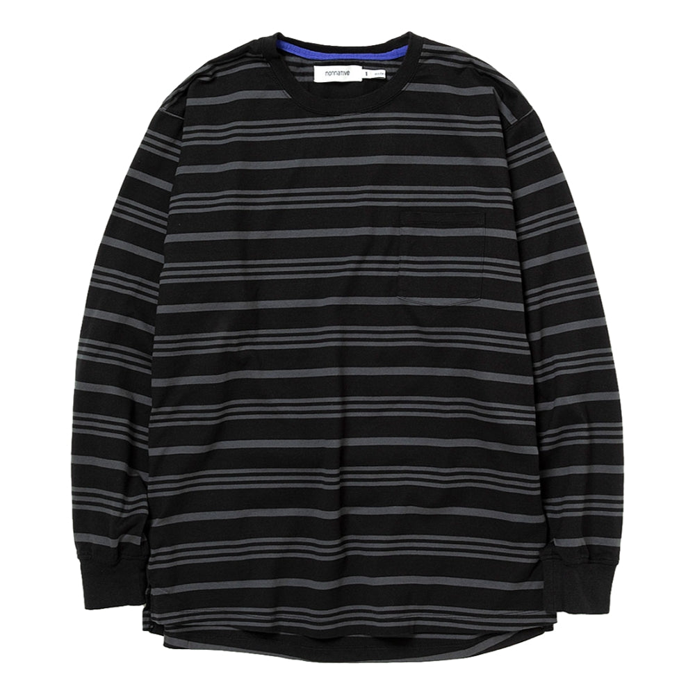 DWELLER L/S TEE COTTON JERSEY BORDER