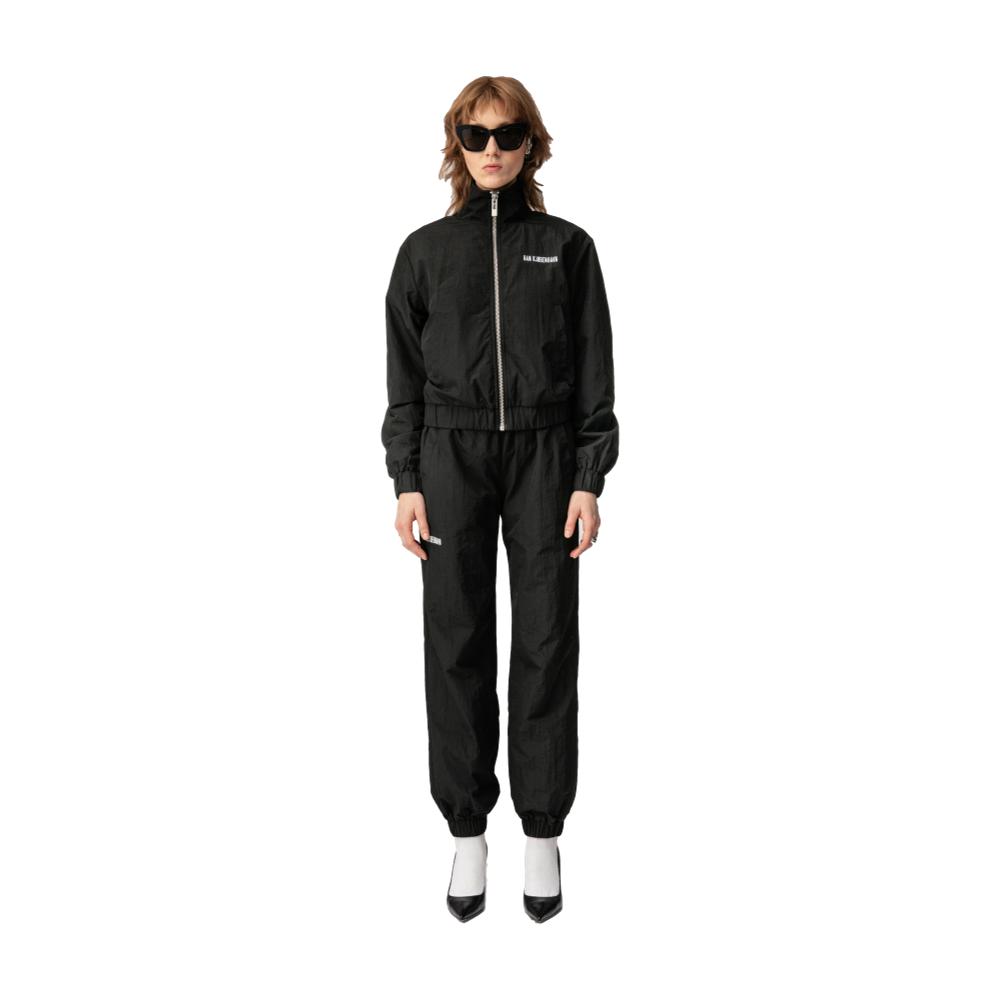 TRACK TOP - BLACK NYLON