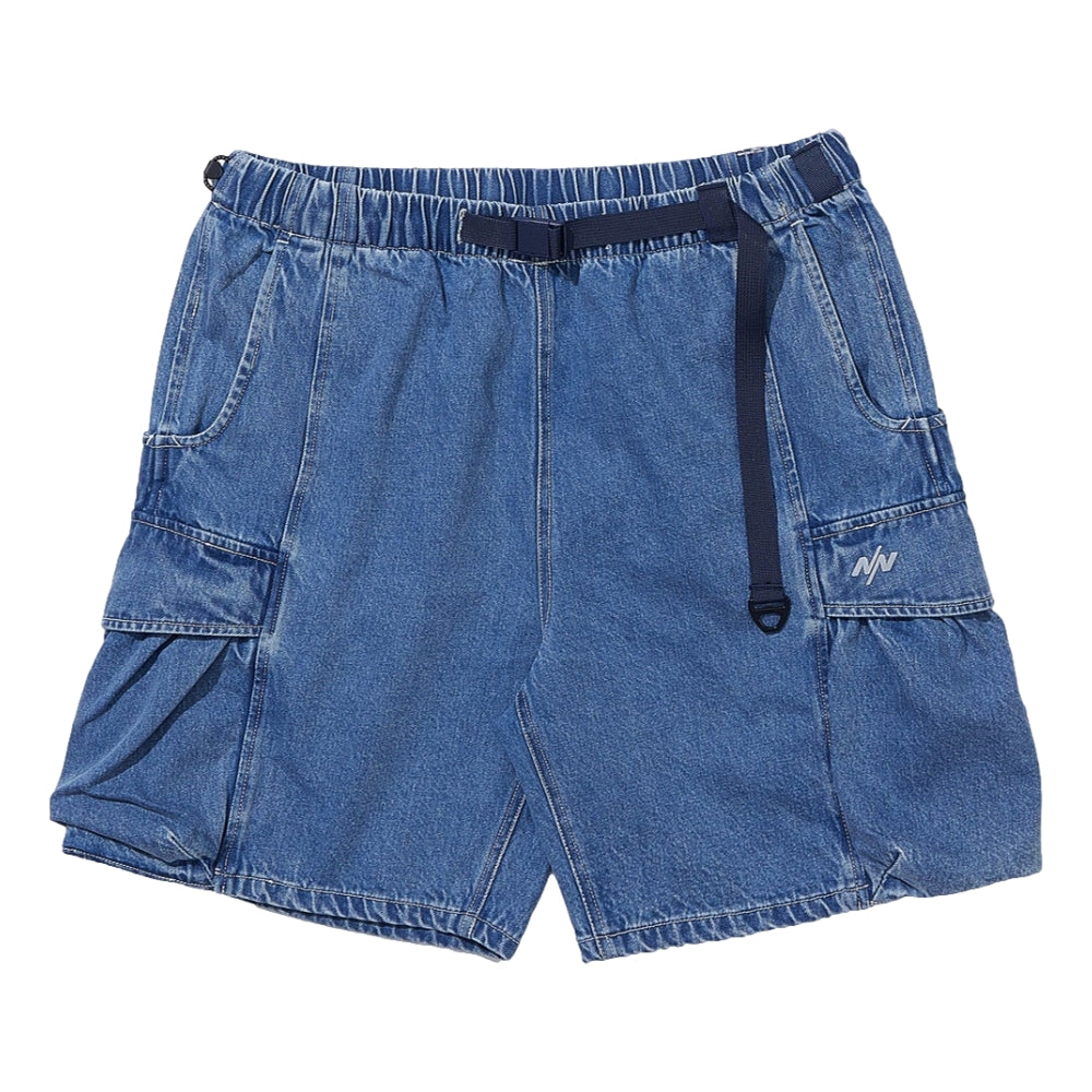 NINE POINT NINE ELEMENT 3D POCKET SHORTS-DENIM