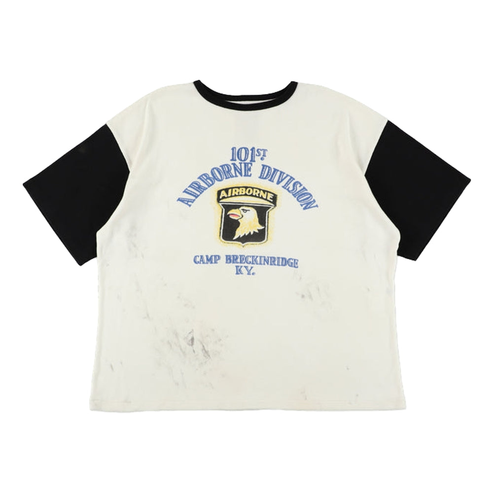 BOWWOW 101ST AIRBORNE DIV.RIBBED SS CS AGED-WHITE