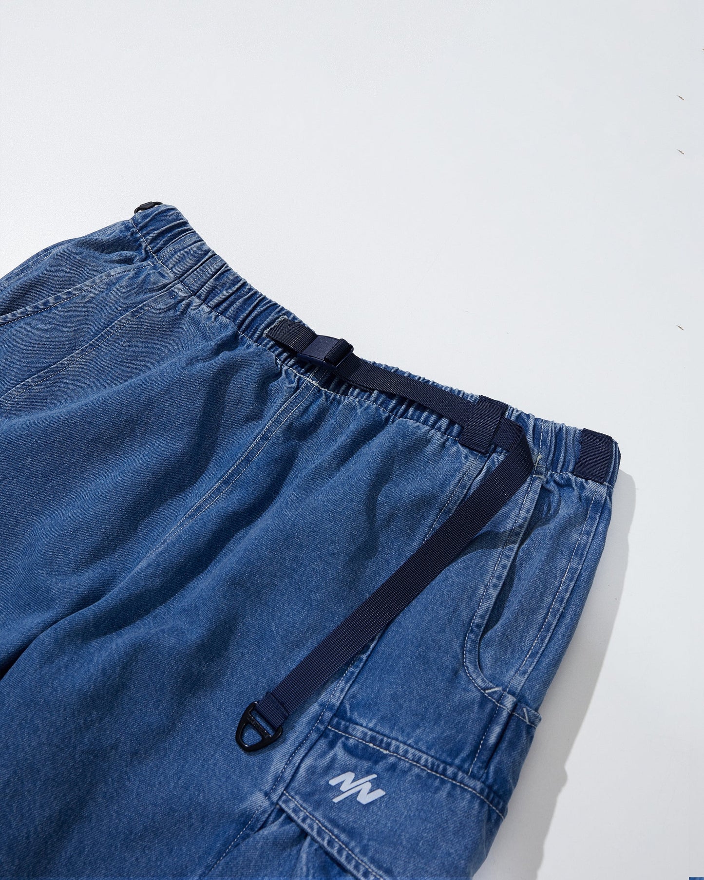 NINE POINT NINE ELEMENT 3D POCKET SHORTS-DENIM