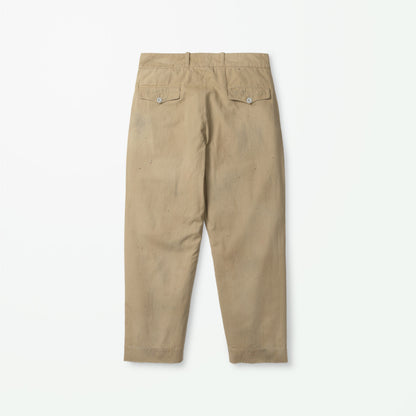 MADNESS 1960s VINTAGE WORK PANTS-BEIGE