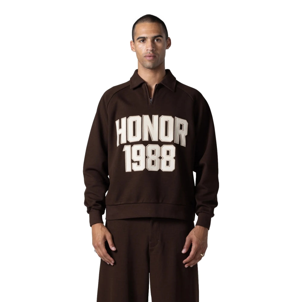 HONOR THE GIFT 1988 QTR ZIP-BROWN