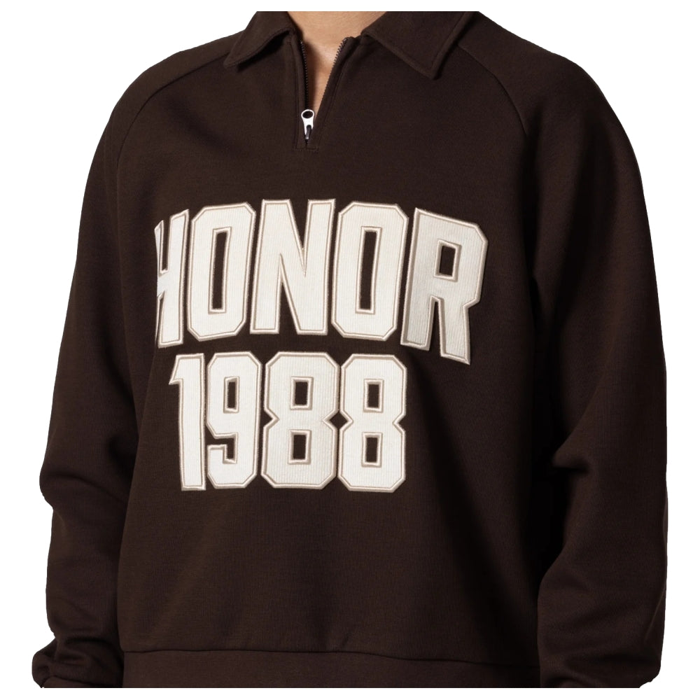 HONOR THE GIFT 1988 QTR ZIP-BROWN