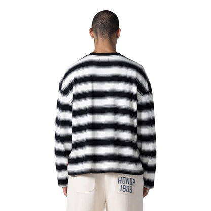 HONOR THE GIFT 1988 STRIPLE LS TEE-BLACK