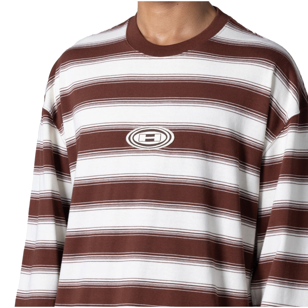 HONOR THE GIFT 1988 STRIPLE LS TEE-BROWN