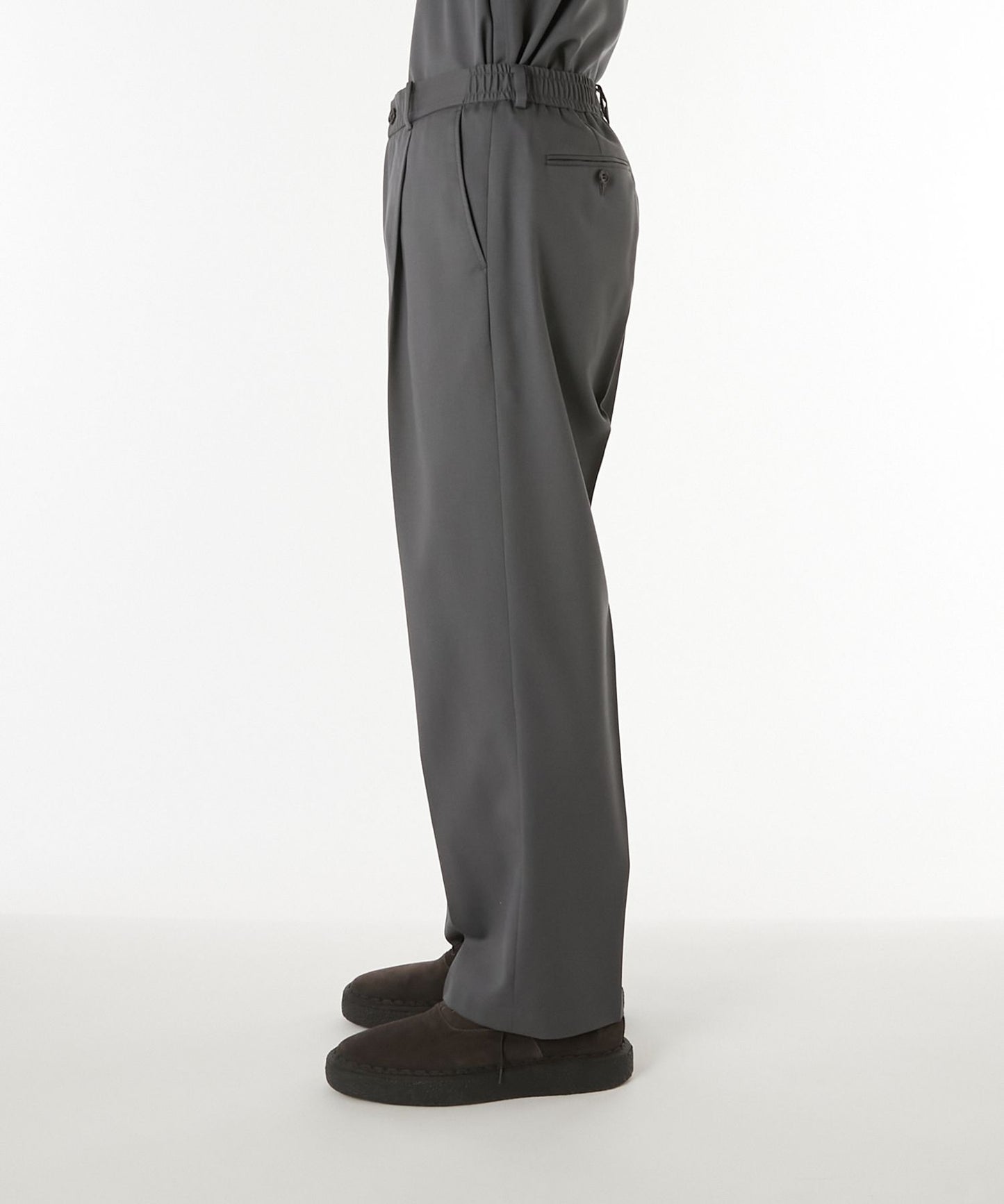 N.HOOLYWOOD 1TUCK PANTS-BLACK