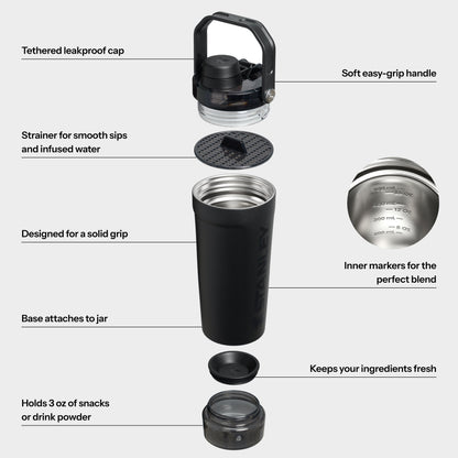 STANLEY 20OZ/0.59L ACTVT SHAKER TUMBLER-ROSE QUARTZ