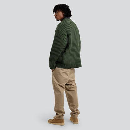 MADNESS RIBBED CREW KNIT SWEATER