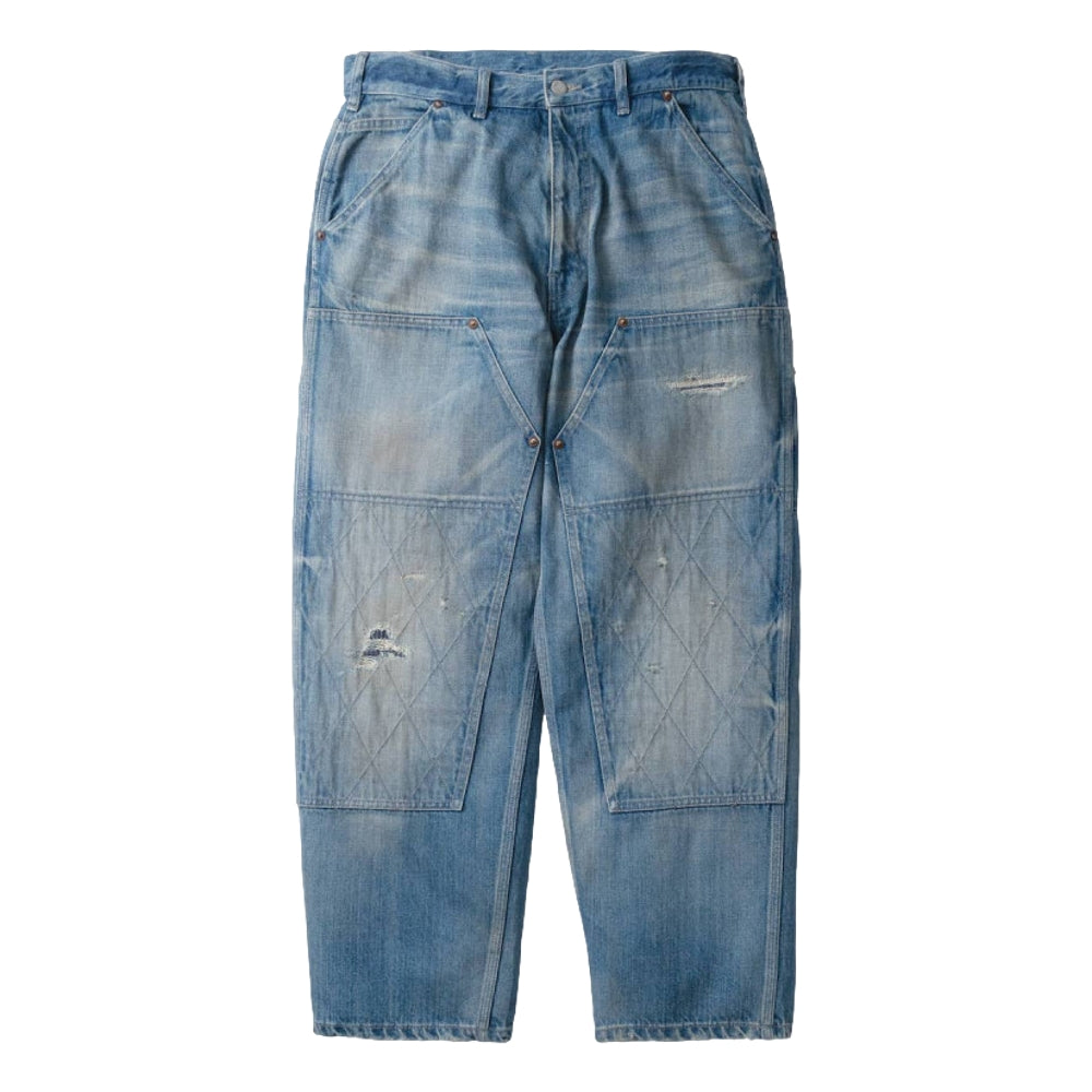 MADNESS MADNESS DOUBLE KNEE DENIM WORK PANTS (MADE IN JAPAN)-INDIGO