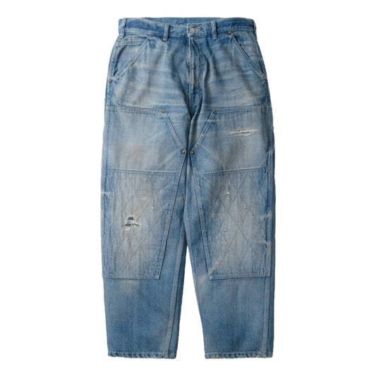 MADNESS MADNESS DOUBLE KNEE DENIM WORK PANTS (MADE IN JAPAN)-INDIGO