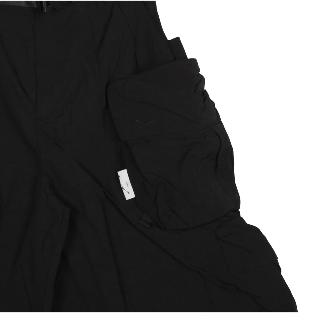 ARCHIVAL REINVENT 3D POCKET SHORTS-BLACK