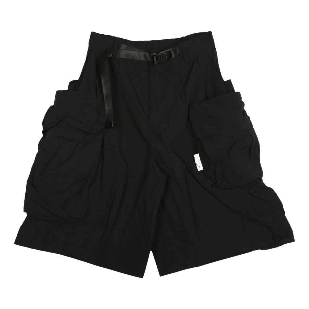 ARCHIVAL REINVENT 3D POCKET SHORTS-BLACK