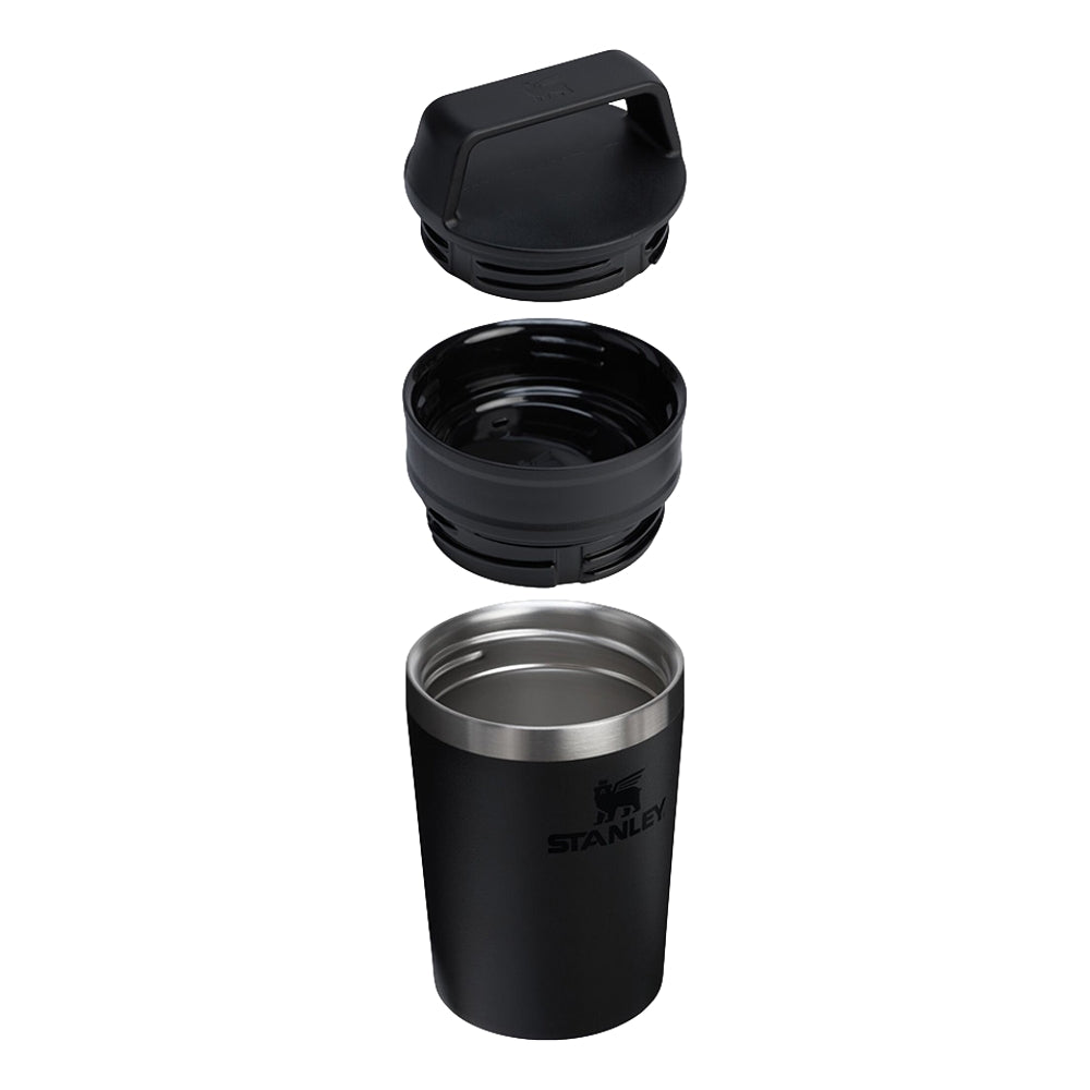 STANLEY 8OZ CAFE TO GO TRAVEL MUG-BLACK 2.0