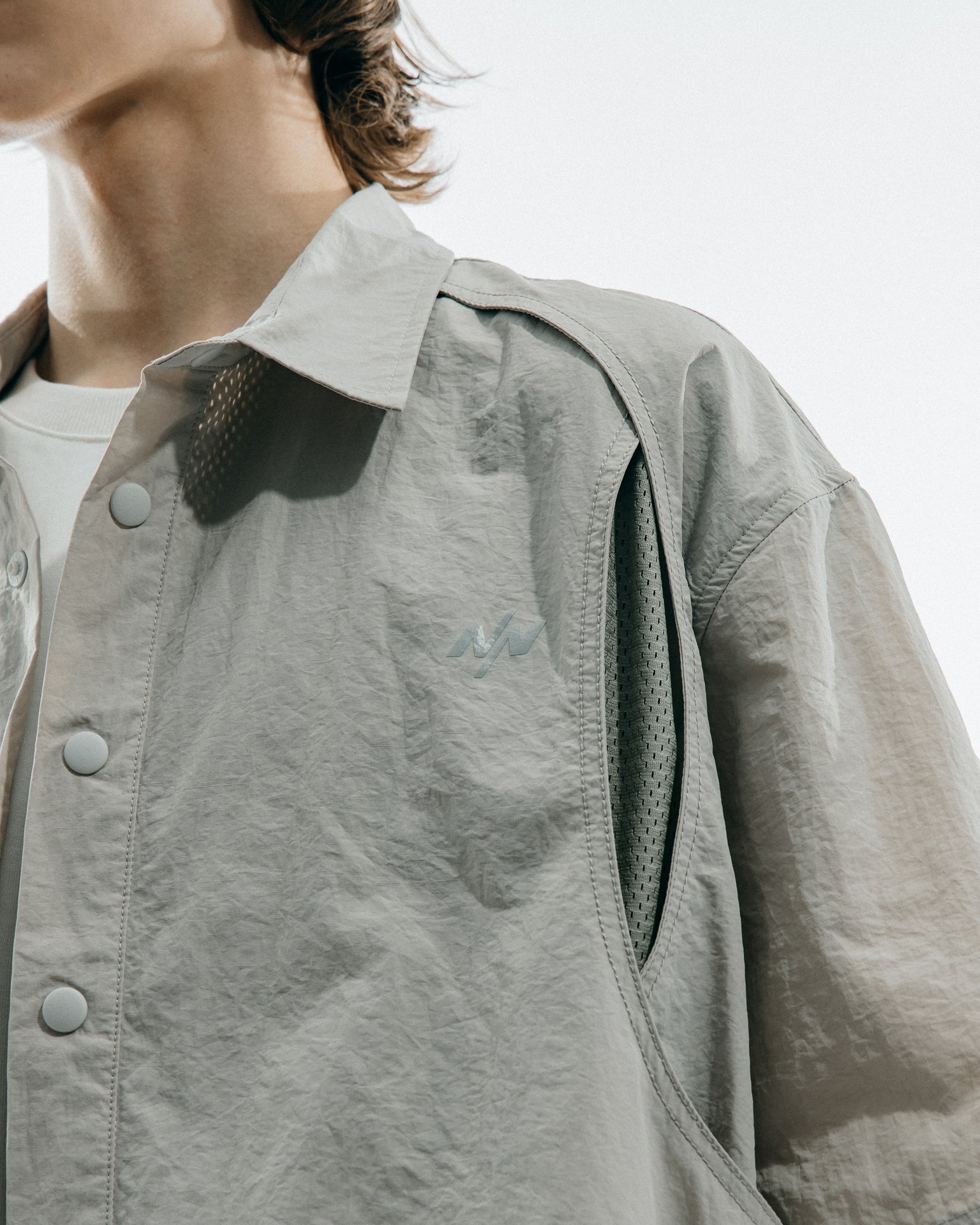 NINE POINT NINE NORMS TWO-LAYER SHIRT-GREY