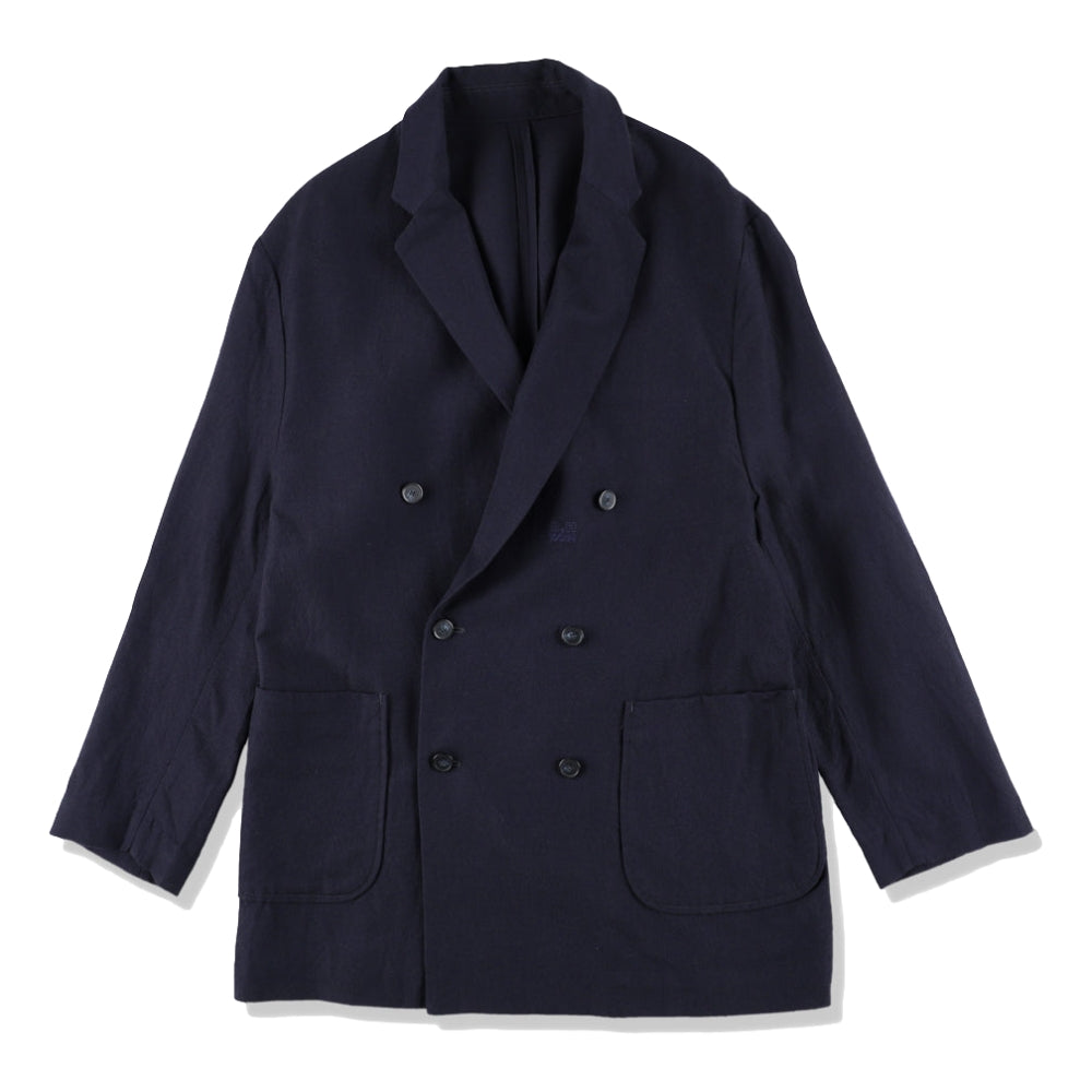 A.H DOUBLE BREASTED JACKET NAVY