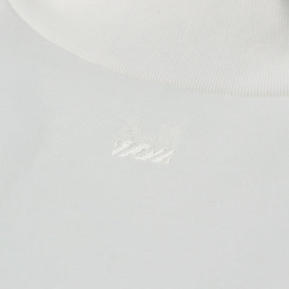 A.H MOCK NECK LONG SLEEVE T-SHIRT WHITE